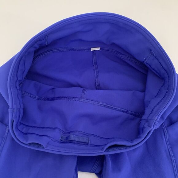 Lululemon Speed Up Crop 21" Blazer Blue Women 2 Zip Side Pocket Running Workout - Picture 6 of 11